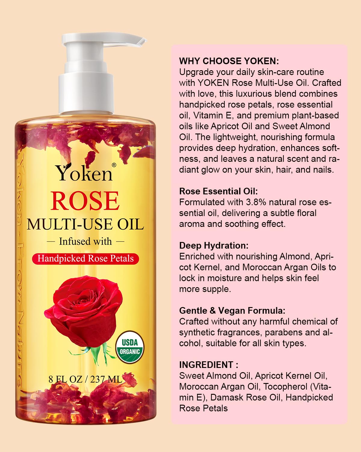 Yoken bottle on bathroom shelf in lifestyle setting for daily post-shower routine