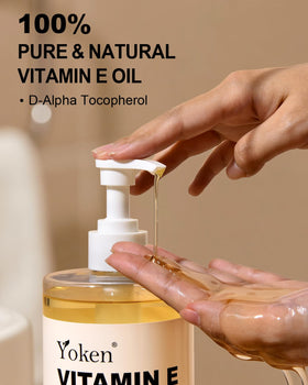 Yoken oil pouring to show smooth cold-pressed texture and glow