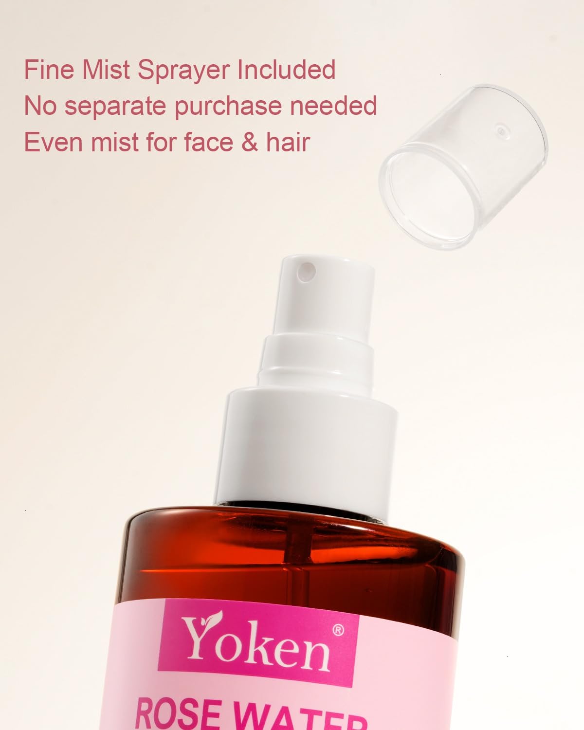 Yoken bottle in hand demonstrating 8oz size and portability benefit