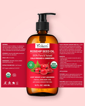 Yoken bottle on bathroom shelf in lifestyle scene suggesting daily self-care