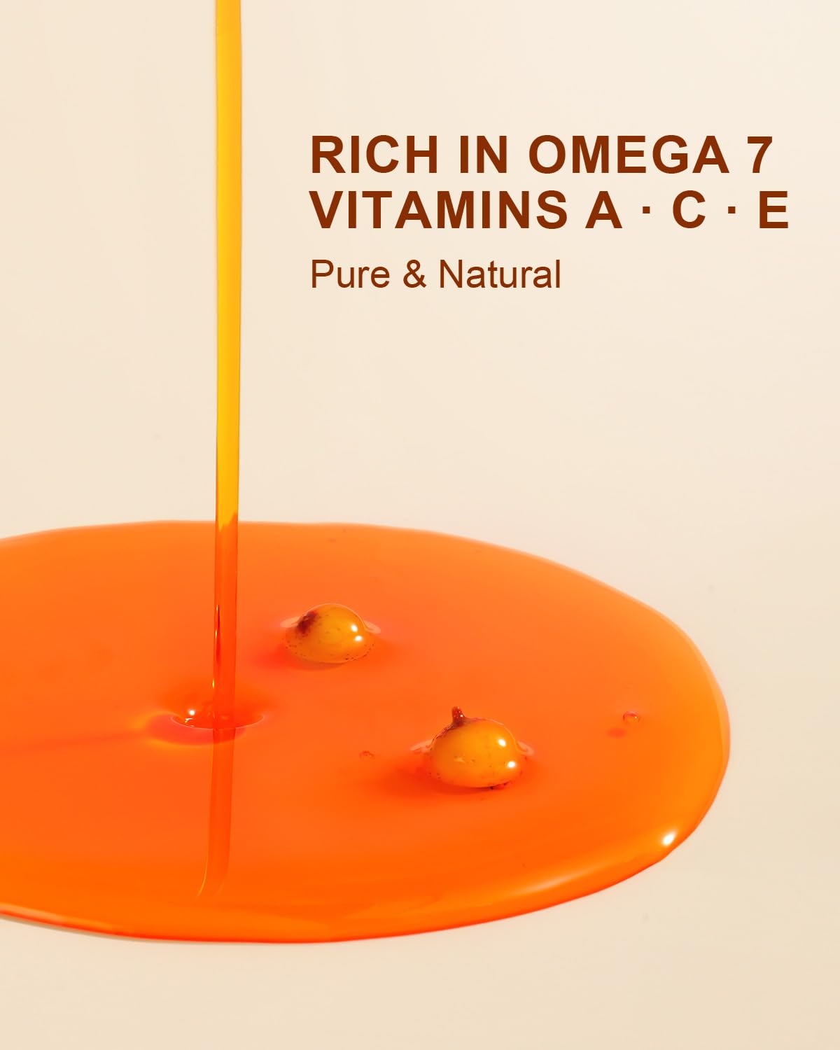Yoken oil texture closeup, rich orange color shows natural carotenoids