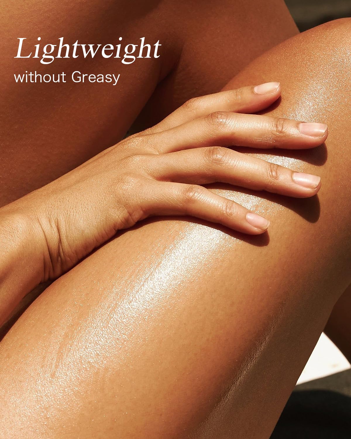 Yoken oil droplet on skin texture demonstrating lightweight absorption and hydration