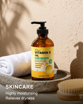 Yoken oil texture pooled on surface showing lightweight, fast-absorbing consistency