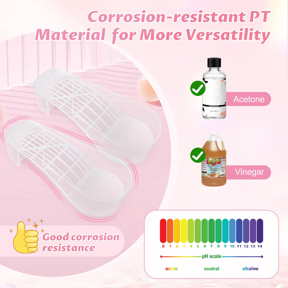 Yokilly close-up of acetone-resistant material for long-lasting use