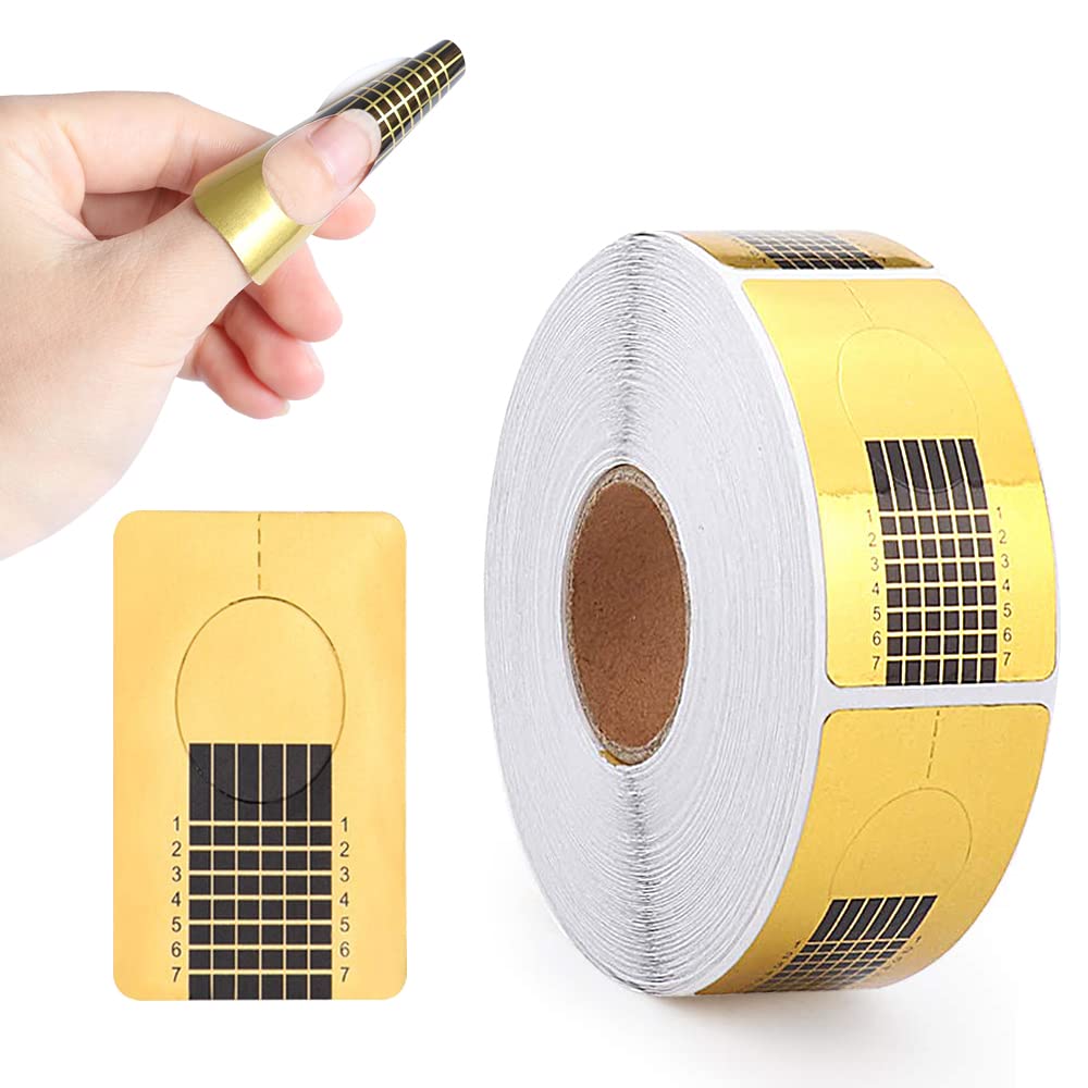 Yokilly front packaging showing 500 numbered nail forms and quantity benefit
