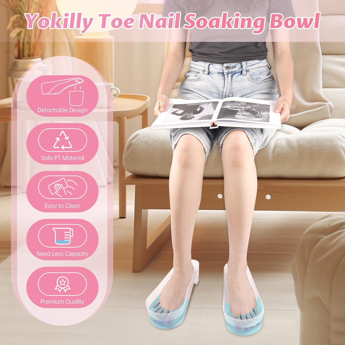 Yokilly in-use at a salon station for quick soak-off treatments