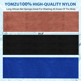 YOMZU next to hand and ruler illustrating approximate 31.4-inch length