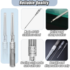 YONGDA close-up of sharp beveled tip enhancing precise, low-trauma piercing