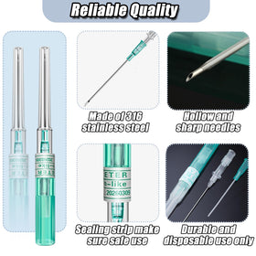 YONGDA close-up of hollow needle tip highlighting precise sharpness and smooth insertion