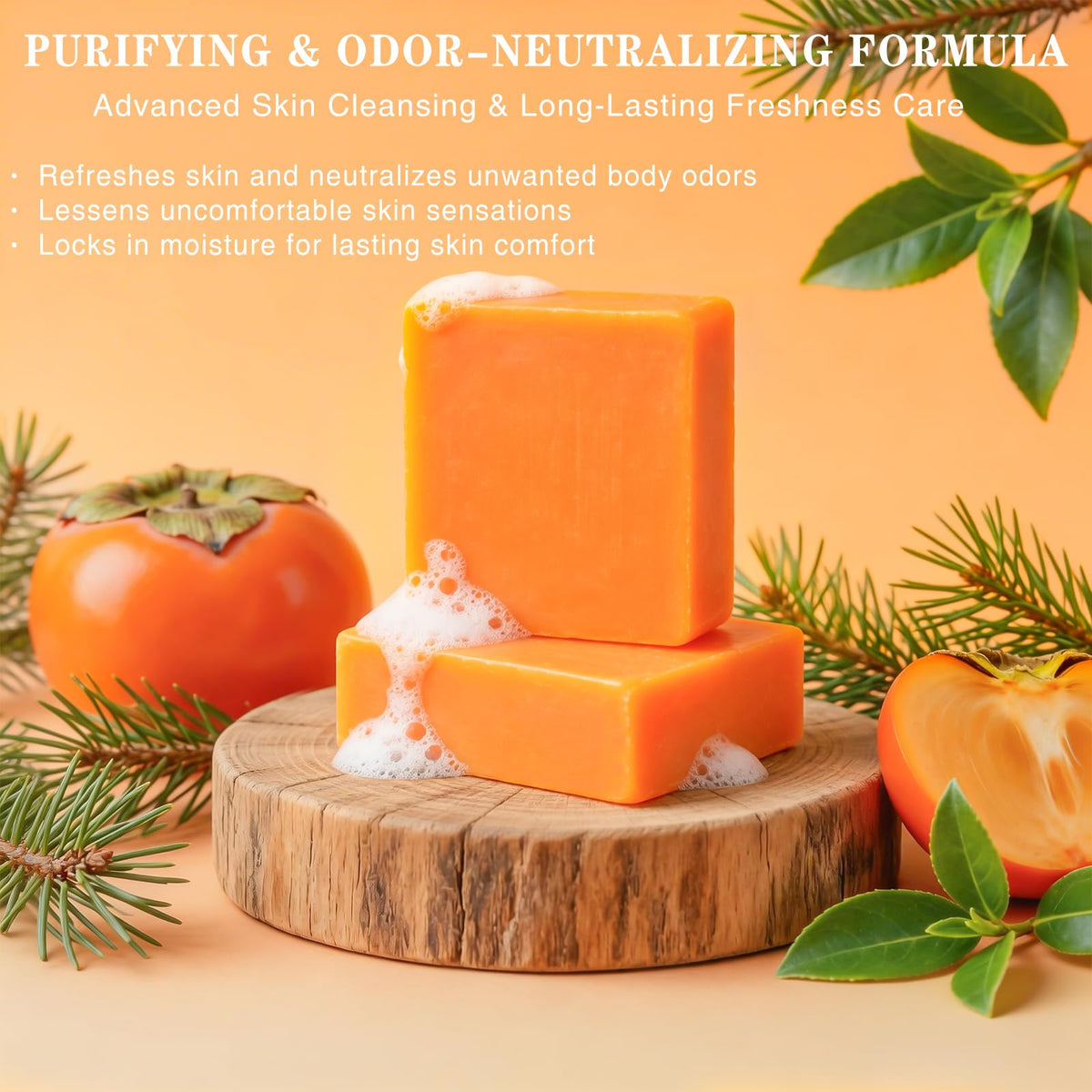 yoniagood soap on bathroom shelf lifestyle scene conveying family-ready freshness