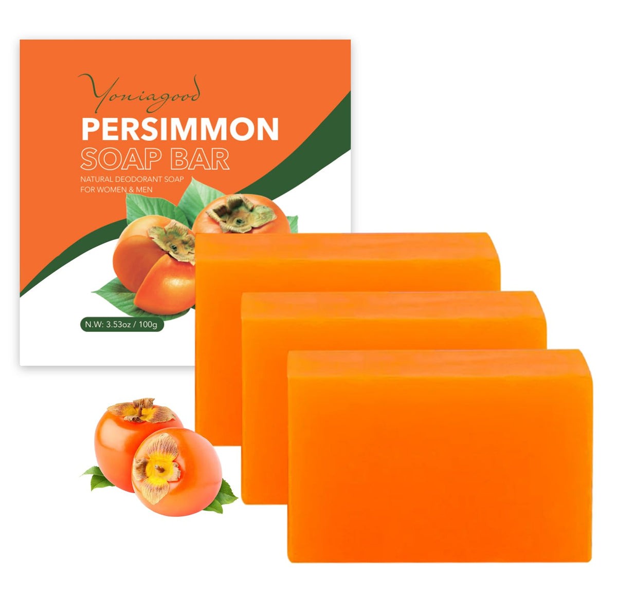 yoniagood persimmon soap 3 pack