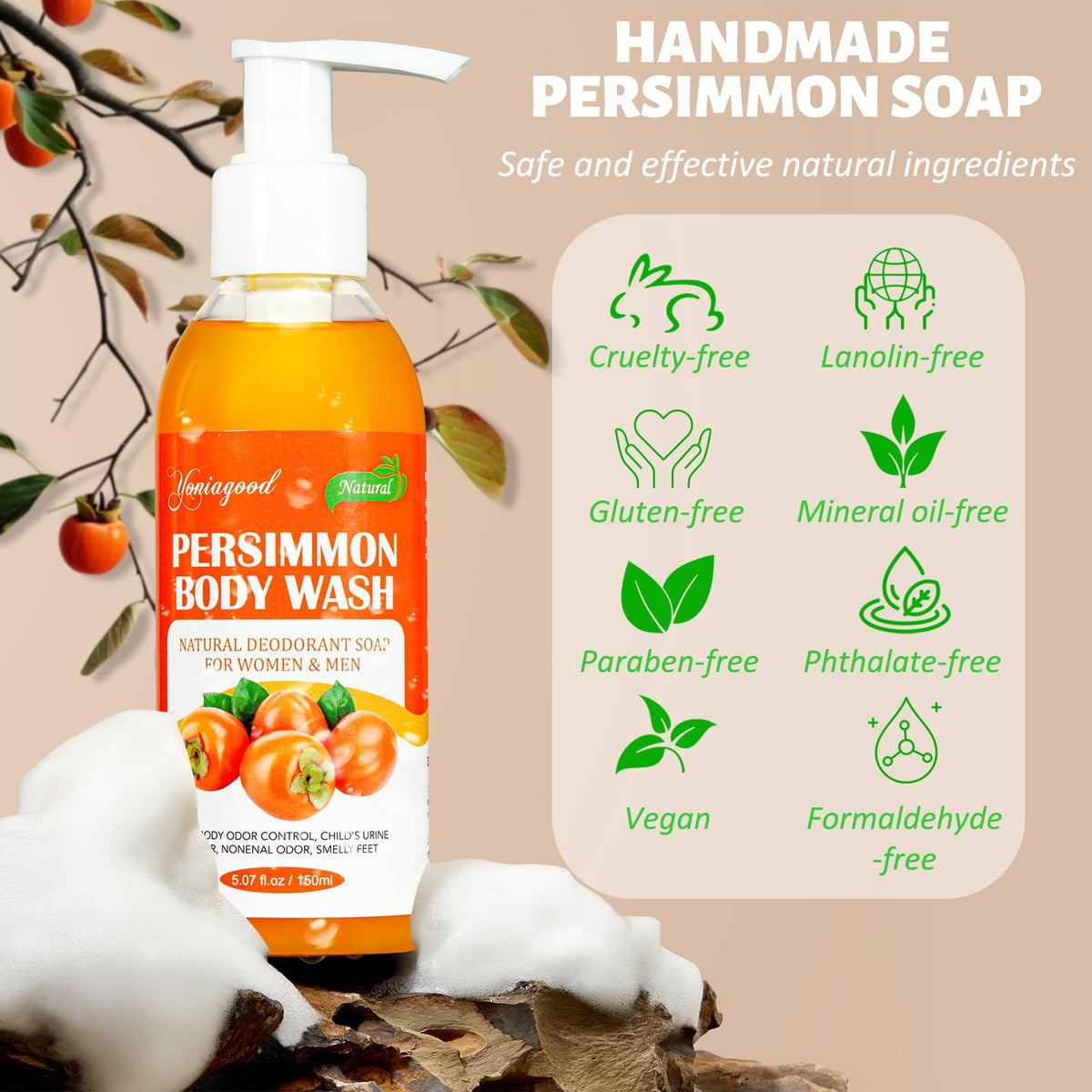 yoniagood lifestyle shot on towel conveying fresh clean skin benefit