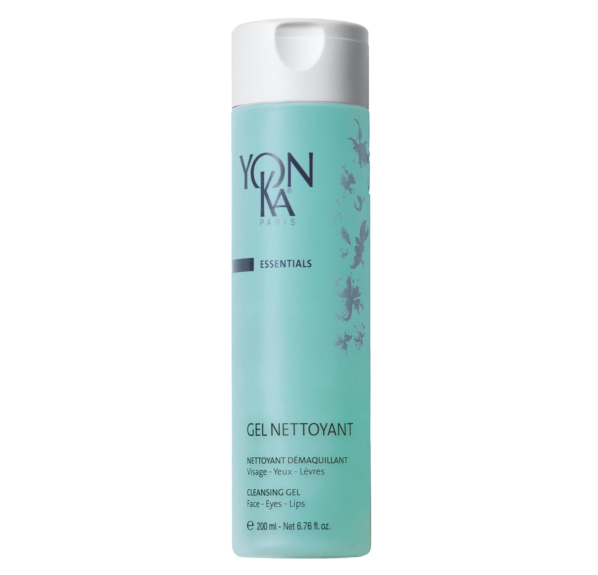 Yonka gel cleanser front packaging showing bottle and branding for gentle cleansing