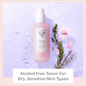 Yonka PS in-use face mist refreshing skin and setting makeup
