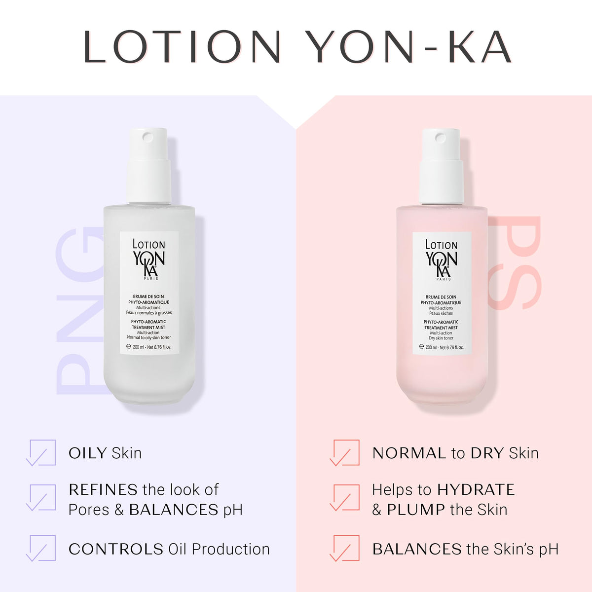 Yonka PS on bathroom vanity in lifestyle scene for daily ritual