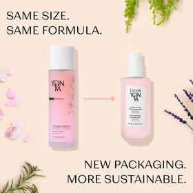 Yonka PS bottle in hand for scale, portable travel-friendly size