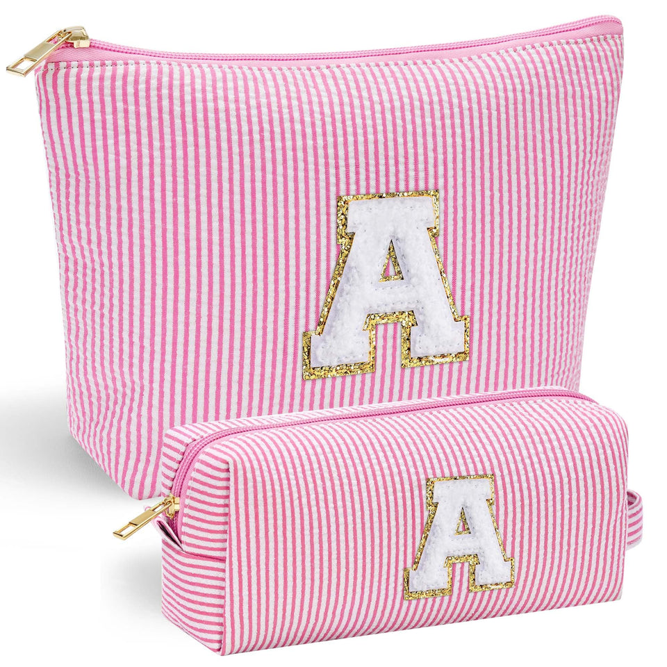 yoolife front view pouch showing personalized initial and neat shape benefit