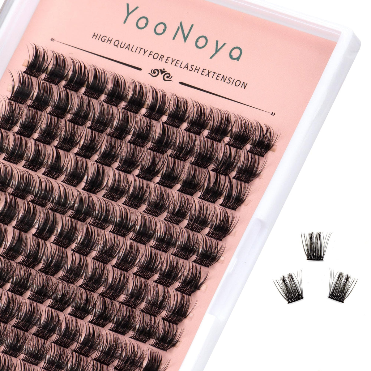 yooNoya front tray showing 144 PBT 12mm clusters for customizable volume