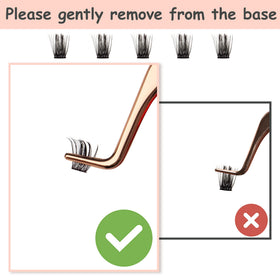 yooNoya packaging and tray view showing neat storage to protect lashes