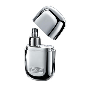 yoose front view silver alloy trimmer showing sleek design and portability