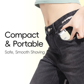 yoose razor with trimmer comb attached for precise shaping and length control