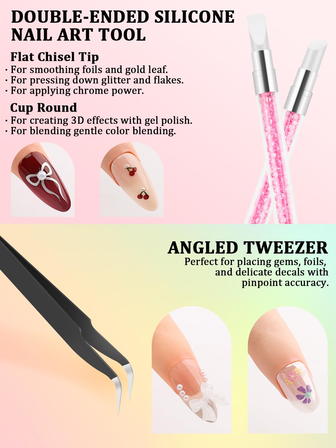 YOOVR kit layout staged with press-on nails demonstrating workflow efficiency