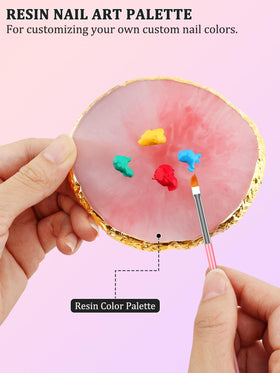 YOOVR lifestyle scene of artist using kit for intricate nail design work