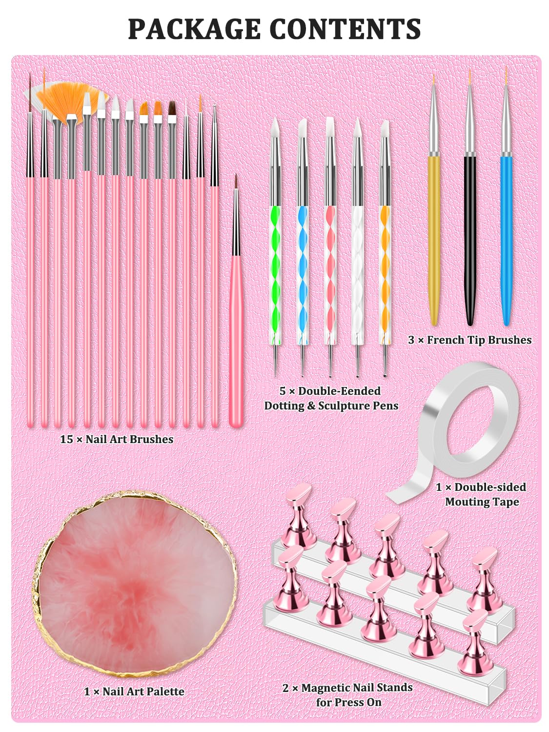 YOOVR magnetic nail stand close-up showing stable hold and improved painting control