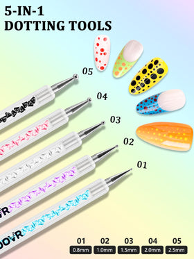 YOOVR magnetic nail stands holding press-on tips for easier solo painting