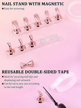 YOOVR nano tape attaching practice tip demonstrating residue-free secure hold