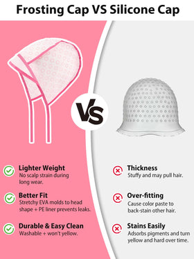YOOVR disposable gloves and capes protecting clothing during color application