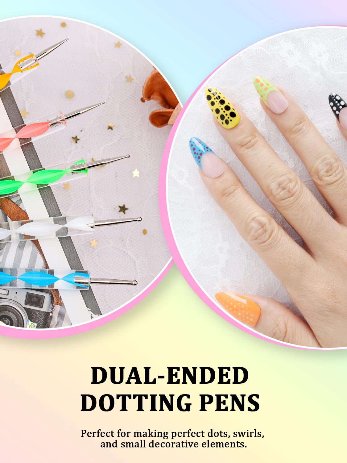 YOOVR angled tweezer with embossing pen for accurate gem placement and texture