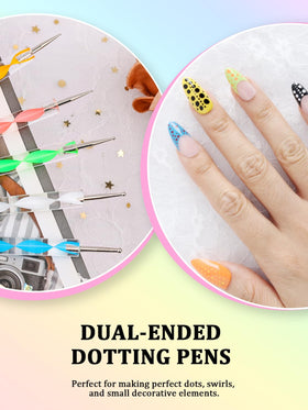 YOOVR angled tweezer with embossing pen for accurate gem placement and texture