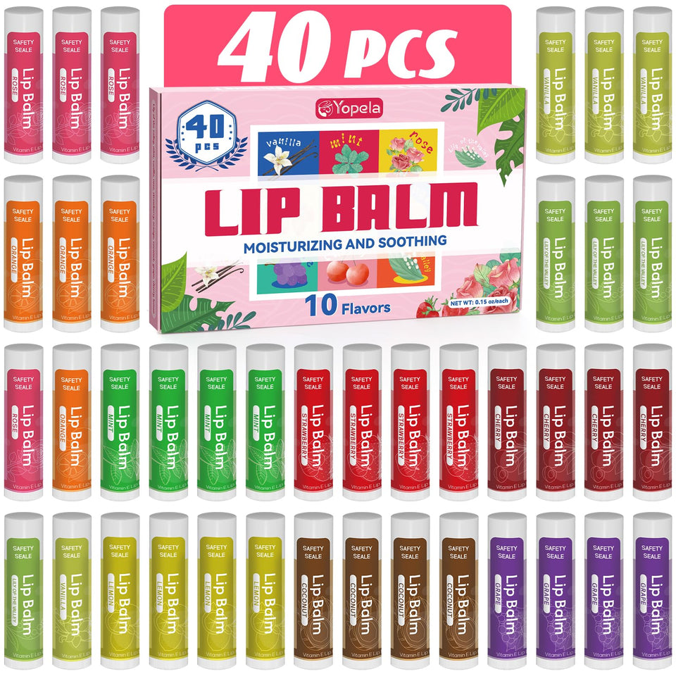 Yopela front packaging showing 40-pack and flavors, ideal for events