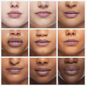 Yopela lip balm being applied demonstrating soothing hydration on lips