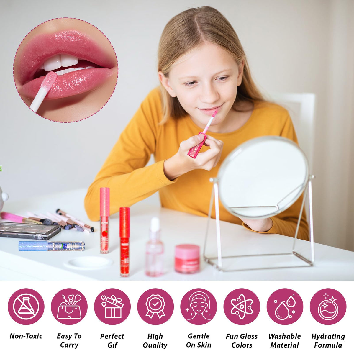 Yopela tube held in hand to show compact travel-friendly size and convenience