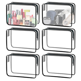 YOQIVEXU clear pouch front view showing organized toiletries benefit