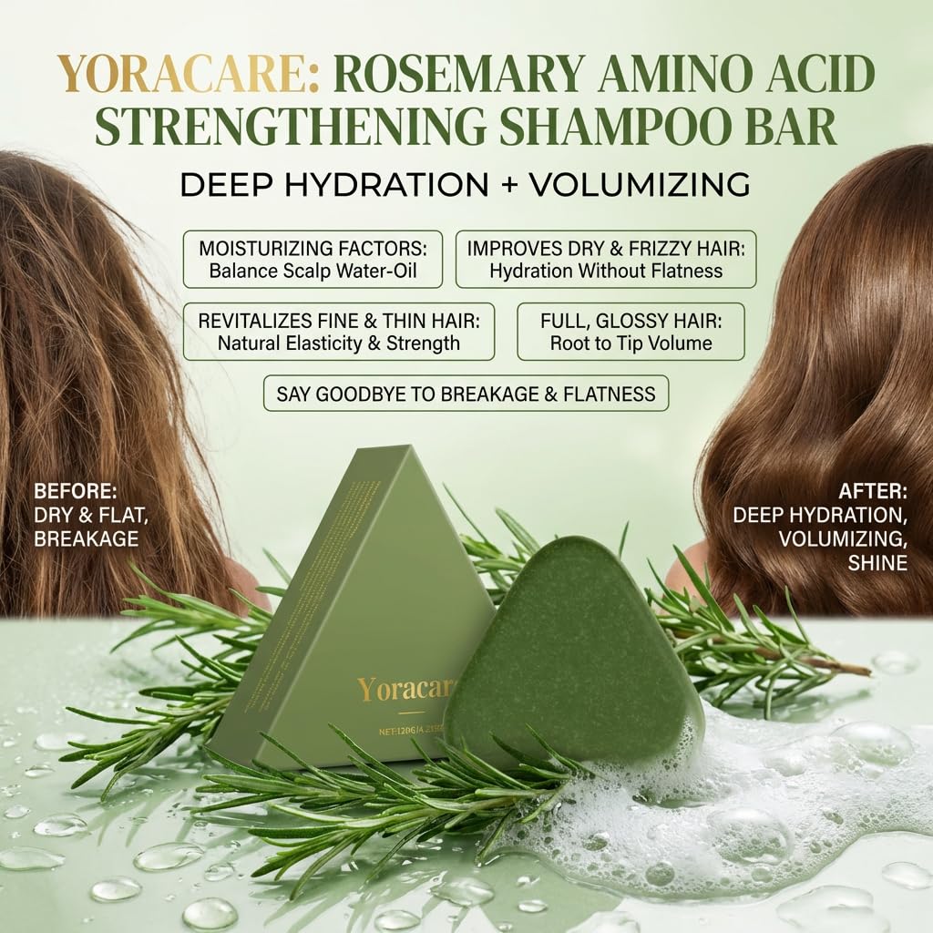 yoracare bar being applied in shower for moisturized scalp