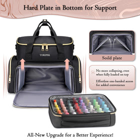 YOREPEK demonstrates tote, shoulder strap, and luggage-attachment options
