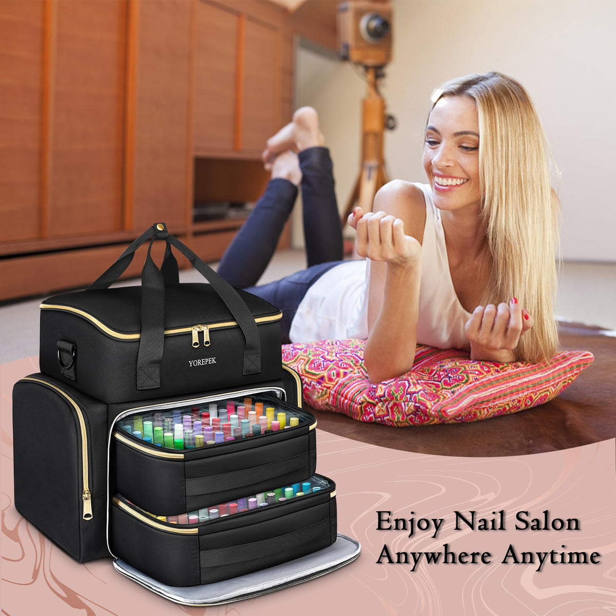 YOREPEK lifestyle image in a salon setup showing professional use
