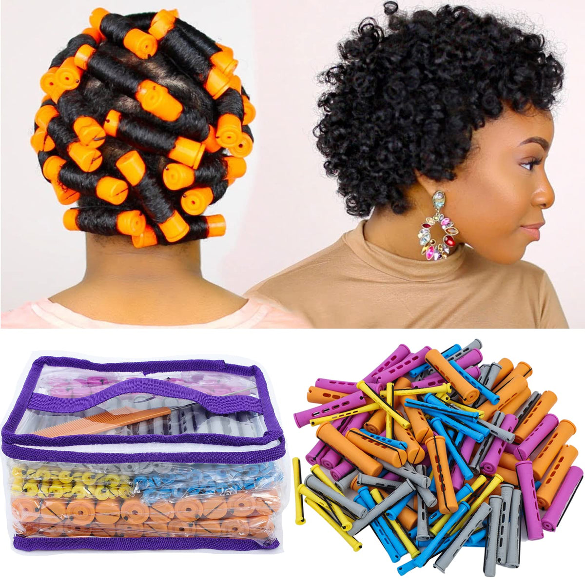 YOROSTAR front packaging showing full 100pcs kit and comb for easy storage