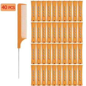 YOROSTAR steel pintail comb used for precise parting and neat sectioning