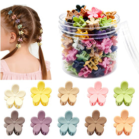 YosaiHom front packaging showing 100 colorful mini flower clips and value