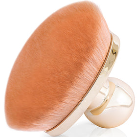 Yoseng front view rose-gold brush showing sleek handle and large head for fast coverage