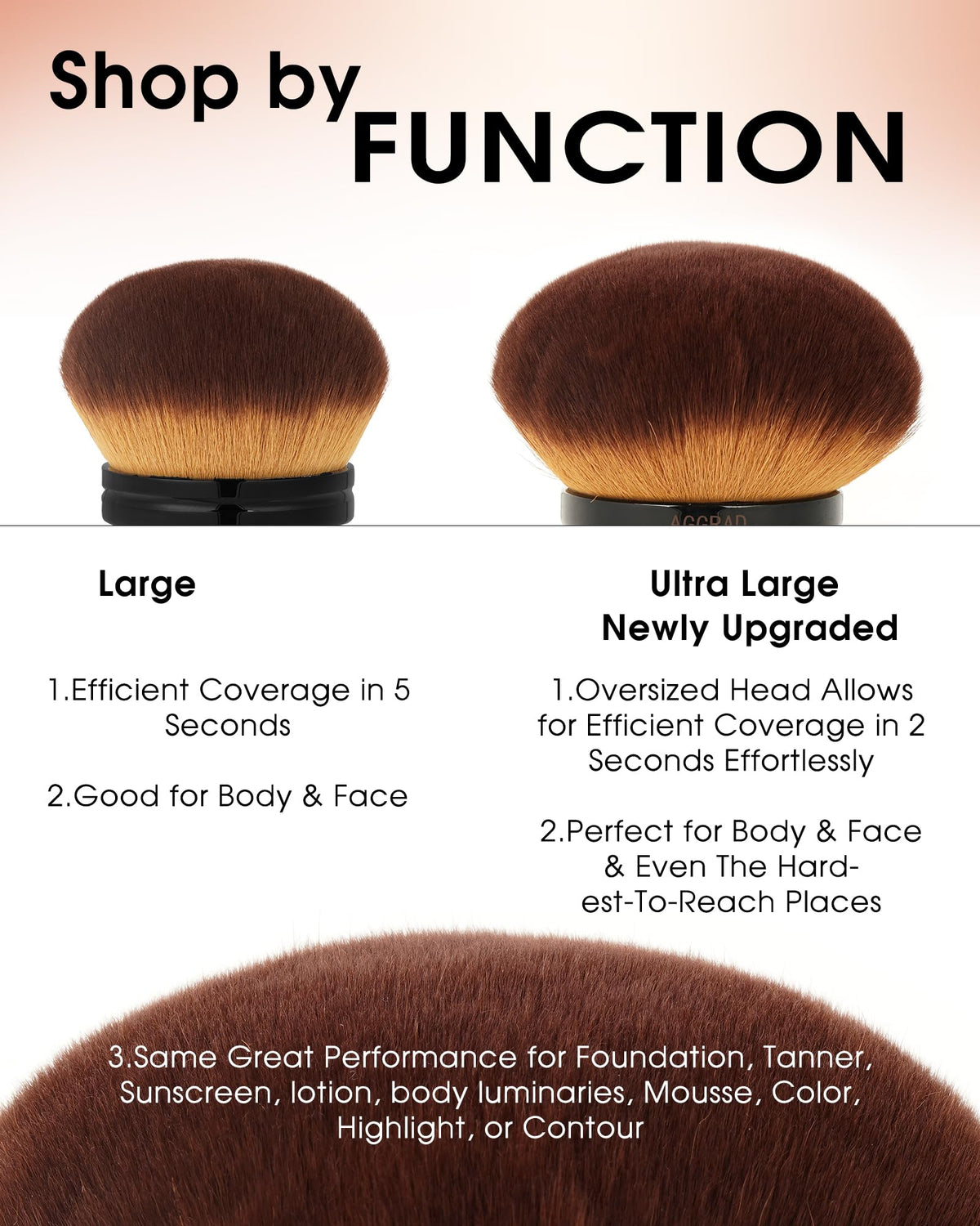YOSHUYUKI brush held in hand demonstrating size and precise control