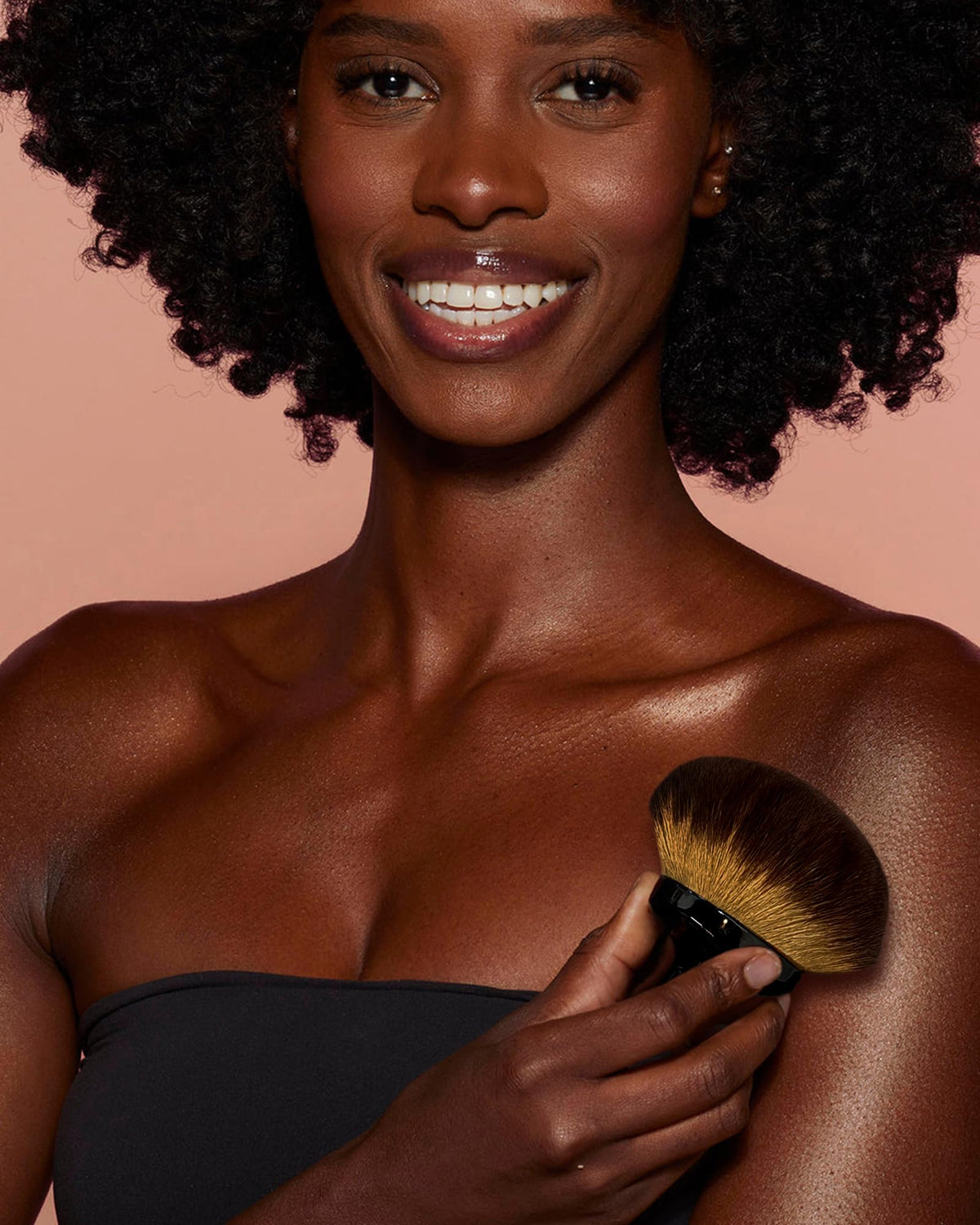 YOSHUYUKI brush next to lotions and bronzers for multi-product use
