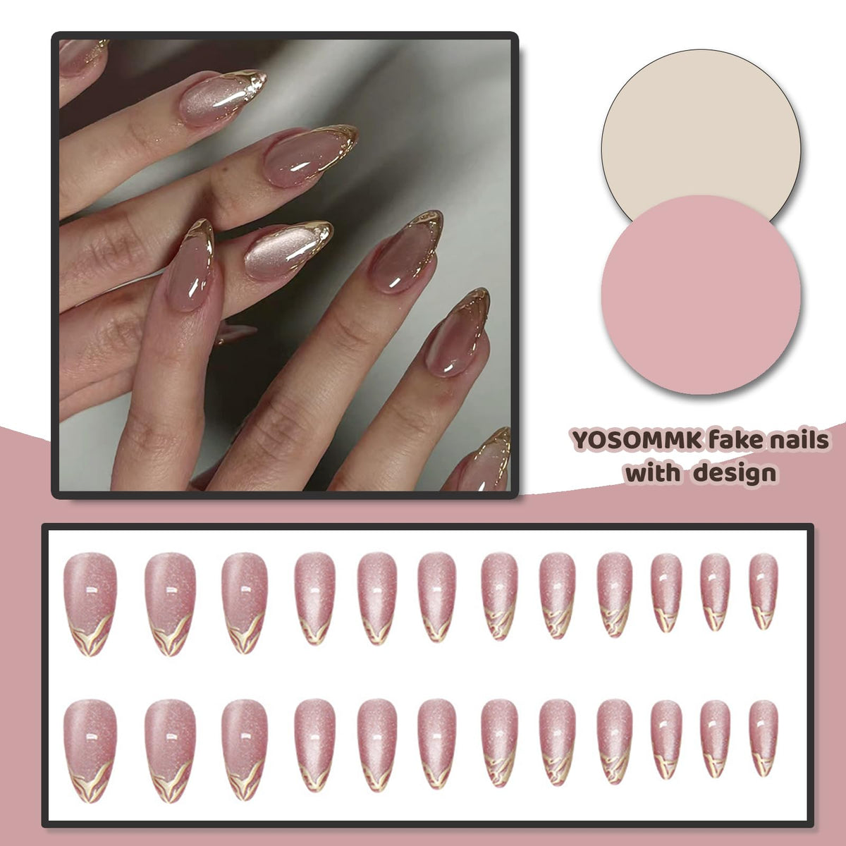 YOSOMMK application kit with glue and adhesive tabs for secure, customizable adhesion