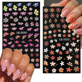 YOSOMMK sticker size compared to coin to show scale and fit on nails