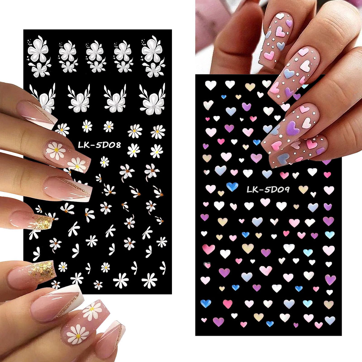 YOSOMMK tweezers with sticker sheets arranged for precise placement benefit