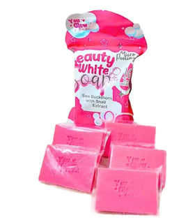 Generic You Glow Babe front packaging showing five 70g bars and bright benefit